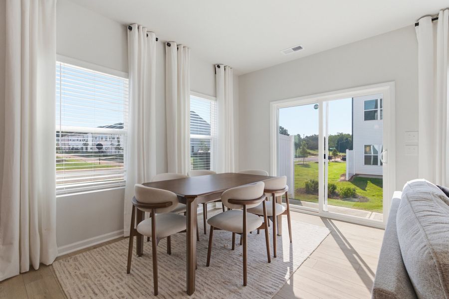 Furnished interior view inside a new home in Nichols Landing, Charlotte (Image 10). Furnished interior view inside a new home in Nichols Landing, Charlotte (Image 10).
