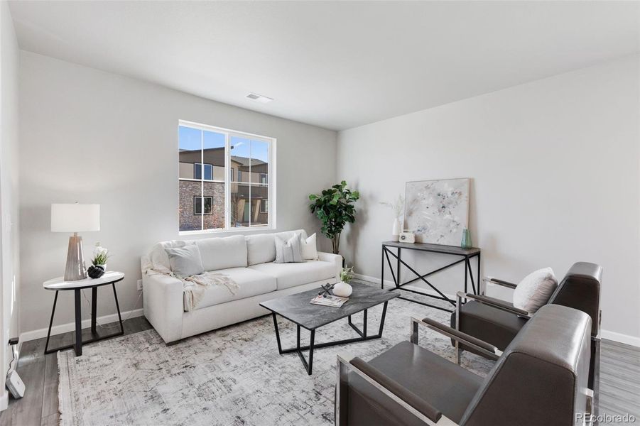 Furnished interior view inside a new home in , Longmont (Image 8). Furnished interior view inside a new home in , Longmont (Image 8).