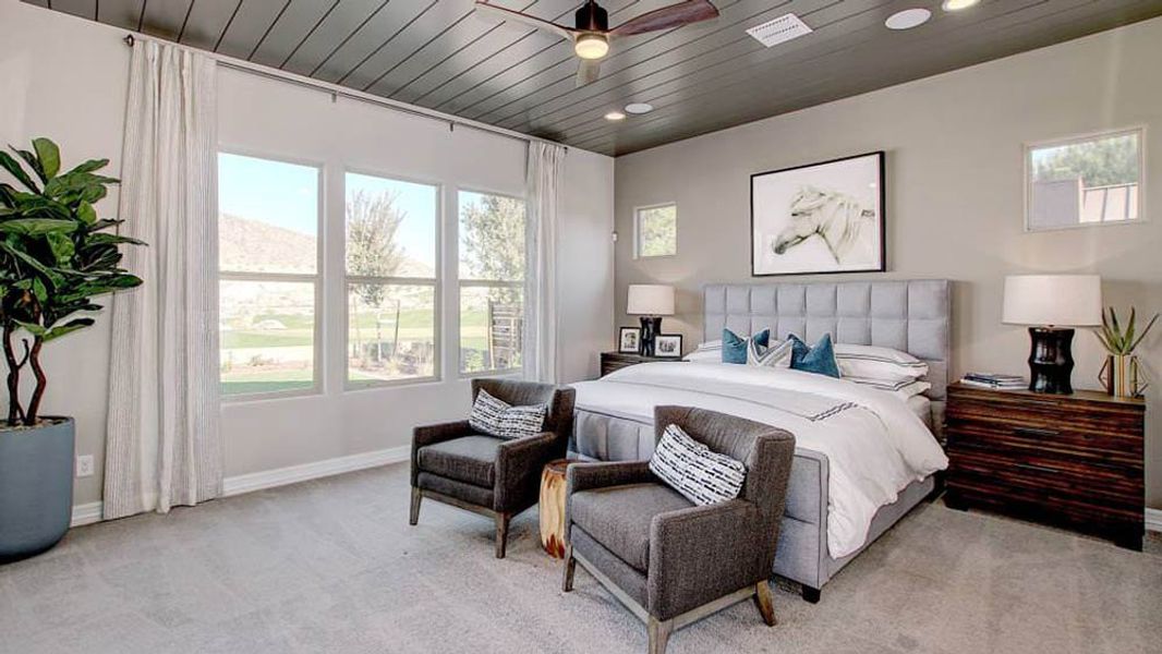 Representative furnished interior of a home built from the Appaloosa by Taylor Morrison in Victory at Verrado Venture II Collection 55+, Buckeye (Image 24).