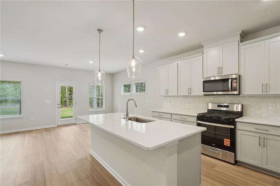 Furnished interior view inside a new home in Westmont Preserve, Powder Springs (Image 18).