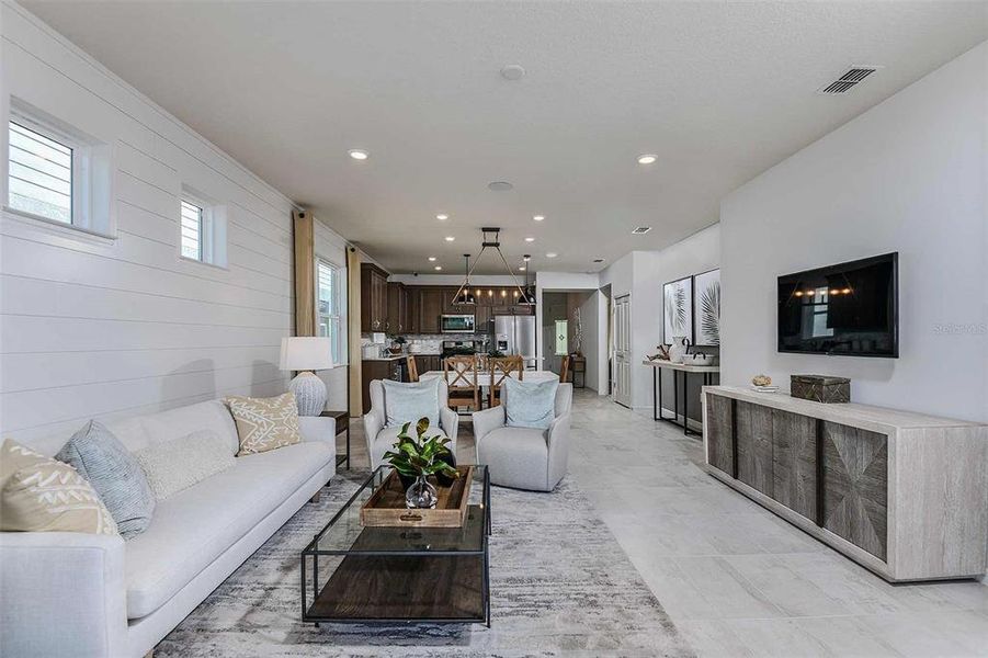 Furnished interior view inside a new home in Del Webb Sunbridge, St. Cloud (Image 17). Furnished interior view inside a new home in Del Webb Sunbridge, St. Cloud (Image 17).