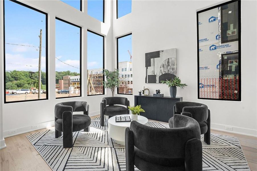 Furnished interior view inside a new home in , Atlanta (Image 5). Furnished interior view inside a new home in , Atlanta (Image 5).