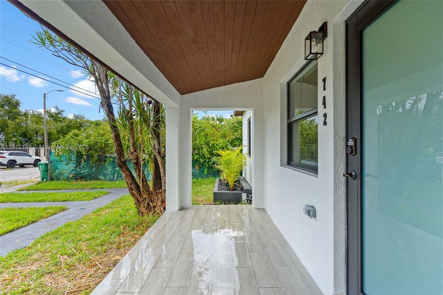 Exterior details and patio area of a home in , Miami (Image 21). Exterior details and patio area of a home in , Miami (Image 21).