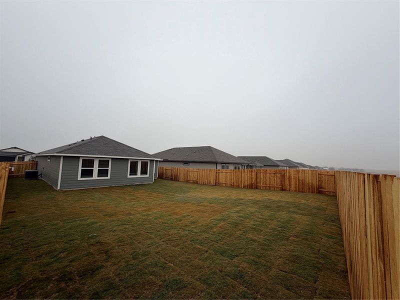 View of fenced backyard View of fenced backyard