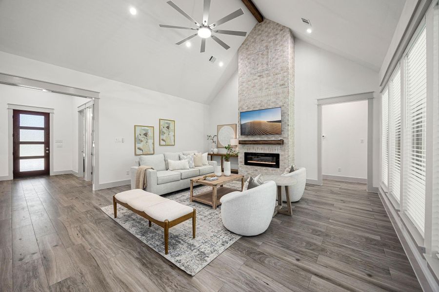 Furnished interior view inside a new home in , Houston (Image 19).