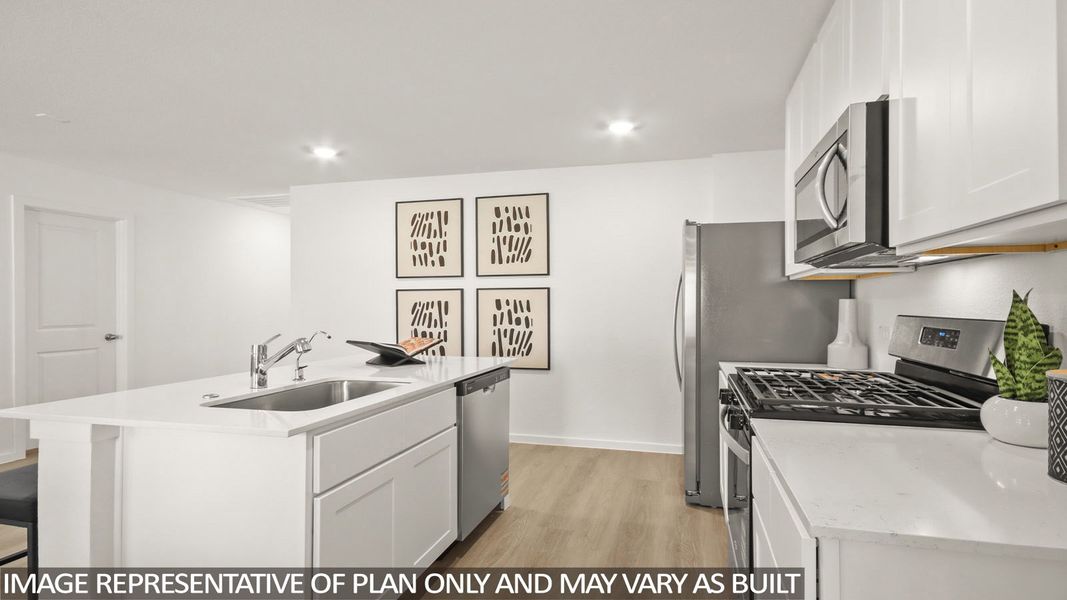 Representative furnished interior of a home built from the Austin by D.R. Horton in Eastern Wells, Jarrell (Image 5).