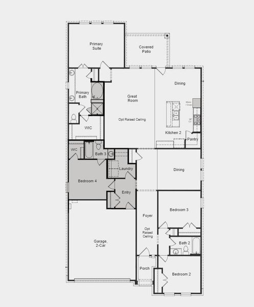 Structural options include: 4 bedroom , bath 3, gourmet kitchen 2, 8' interior doors, and raised ceiling at entry and living.