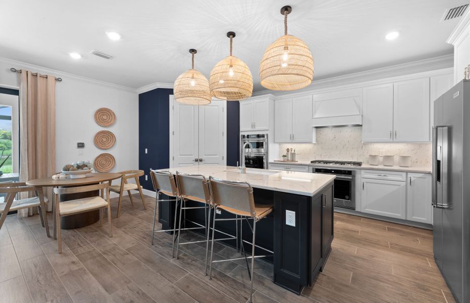 Innovative kitchen with ample storage space Innovative kitchen with ample storage space