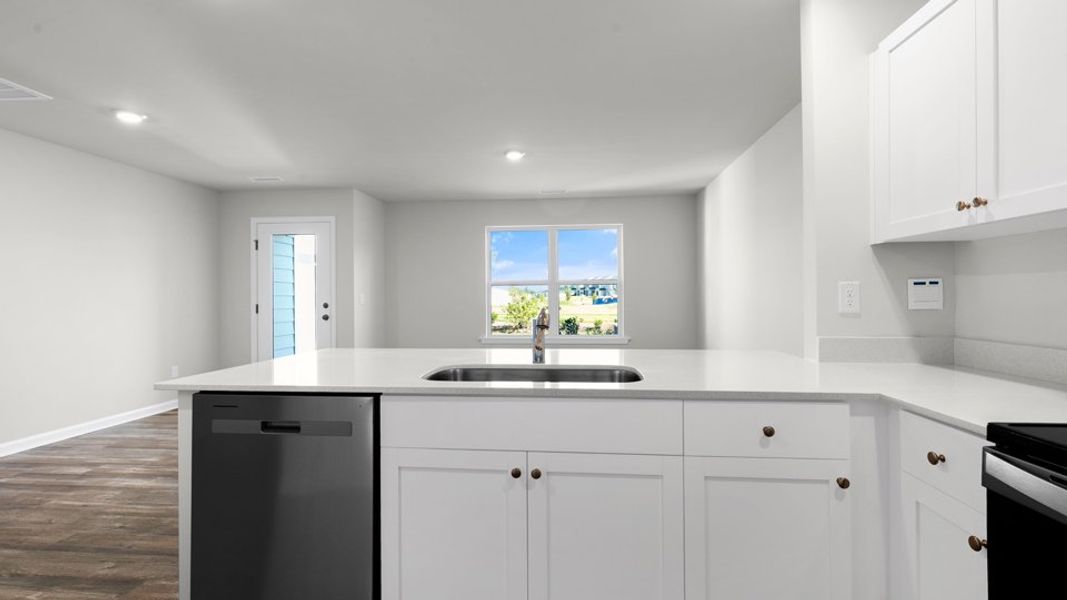 Furnished interior view inside a new home in The Townes at Belle Grove, Wendell (Image 8).