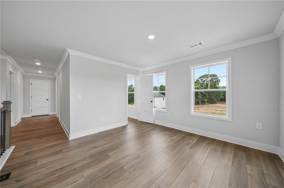 Spacious, unfurnished interior of a new home in Fowler Farms, Auburn (Image 20). Spacious, unfurnished interior of a new home in Fowler Farms, Auburn (Image 20).