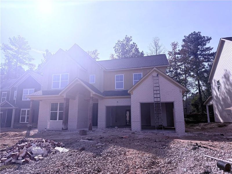 In-progress construction of a new home in The Fairways at Mirror Lake, Villa Rica, GA (Image 7).