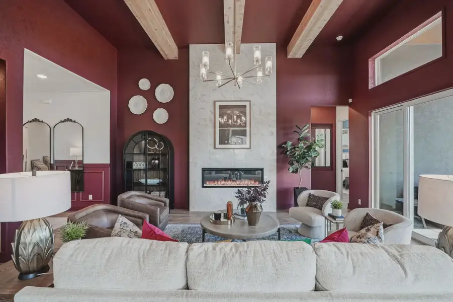 Representative furnished interior of a home built from the Rivers by Chesmar Homes in Crescent Bluff, Georgetown (Image 4).