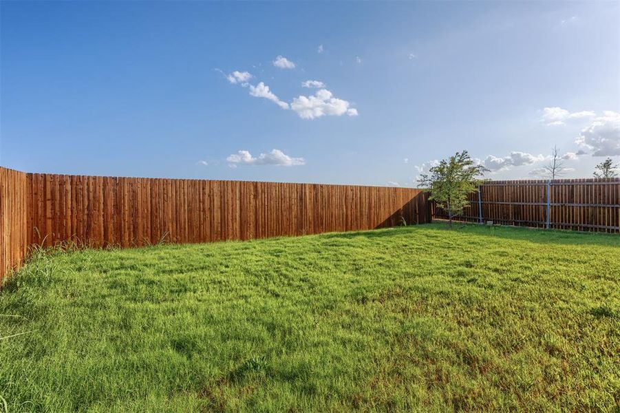 View of fenced backyard View of fenced backyard