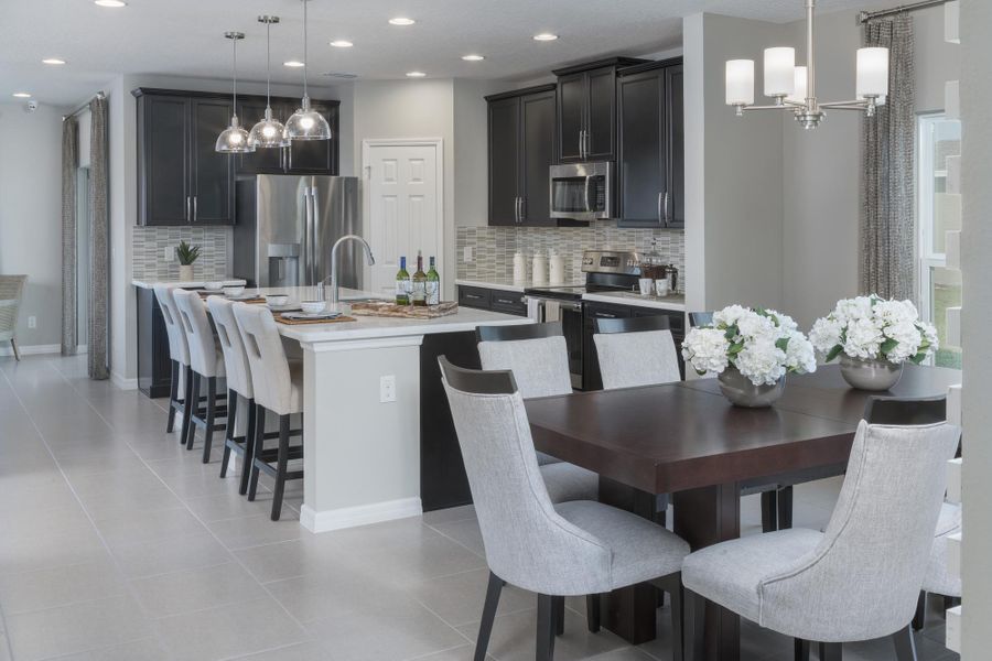 Representative furnished interior of a home built from the Wilshire by Risewell Homes in Harrell Oaks, Orlando (Image 5).