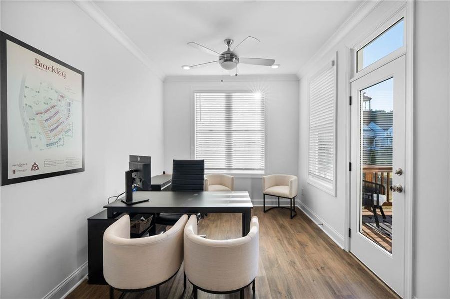 Furnished interior view inside a new home in Brackley Townhomes, Cumming (Image 48). Furnished interior view inside a new home in Brackley Townhomes, Cumming (Image 48).