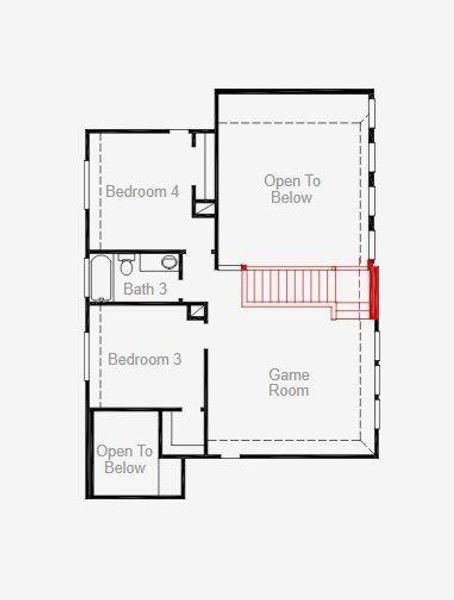 2D floor plan layout of this home in Candela, Richmond, TX (Image 2). 2D floor plan layout of this home in Candela, Richmond, TX (Image 2).
