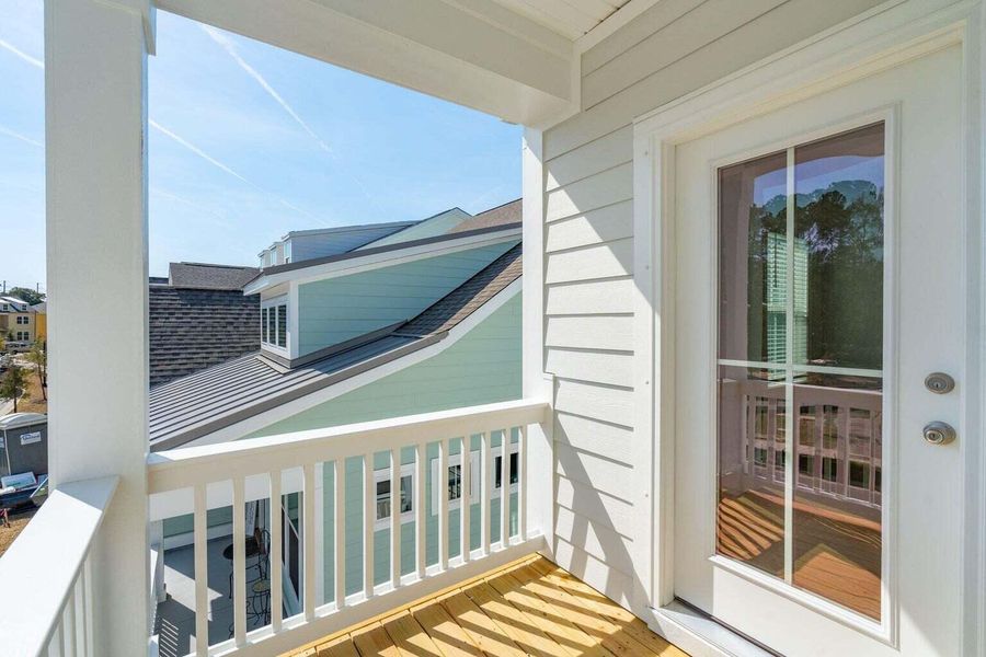 Exterior details and patio area of a home in Sweetgrass Station, Summerville (Image 3).