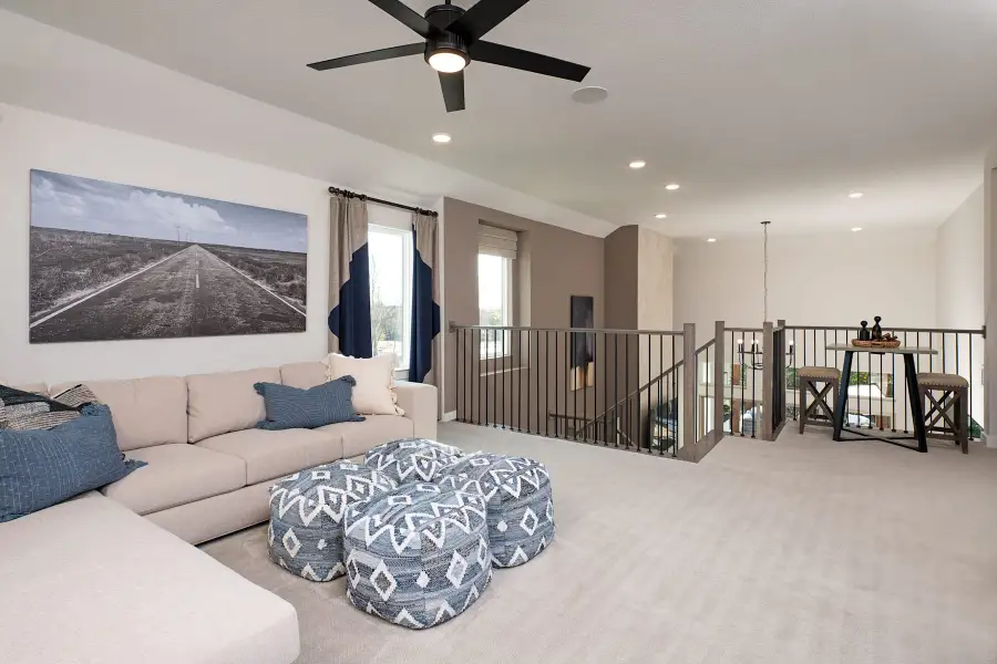 Representative furnished interior of a home built from the Logan by Tri Pointe Homes in Painted Tree, McKinney (Image 5).