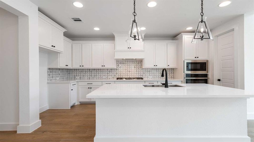 Furnished interior view inside a new home in The Heights At Uptown Celina 45', Celina (Image 10). Furnished interior view inside a new home in The Heights At Uptown Celina 45', Celina (Image 10).