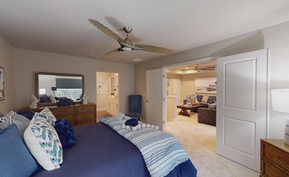 Furnished interior view inside a new home in Plantation Bay, Ormond Beach (Image 31).