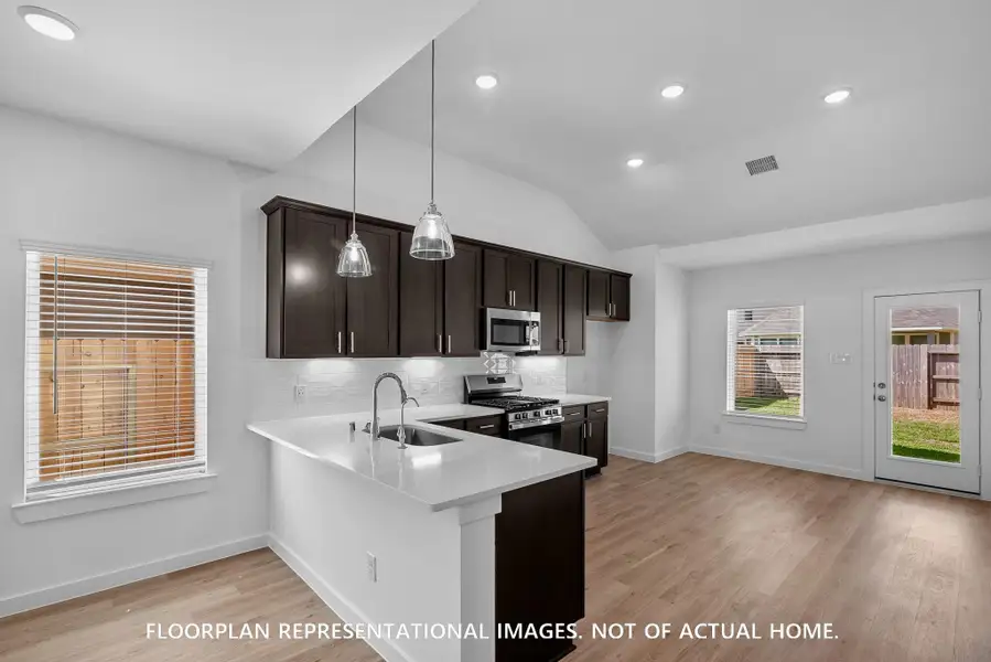 Furnished interior view inside a new home in Moran Ranch, Willis (Image 6). Furnished interior view inside a new home in Moran Ranch, Willis (Image 6).