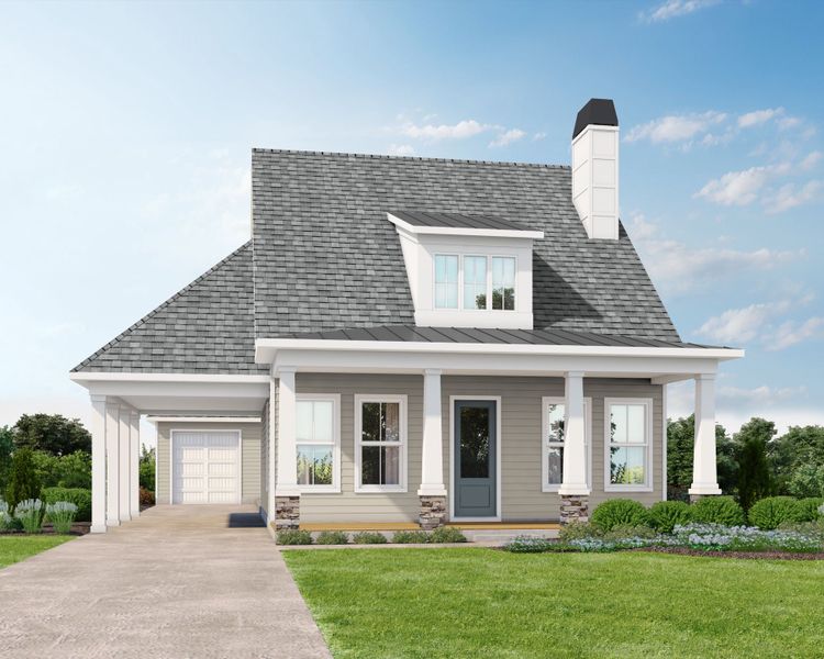 Representative exterior photo of a completed home built from the The Morningstar by Beechwood Carolinas in Lakeside Pointe, Sherrills Ford, NC (Image 14). Representative exterior photo of a completed home built from the The Morningstar by Beechwood Carolinas in Lakeside Pointe, Sherrills Ford, NC (Image 14).