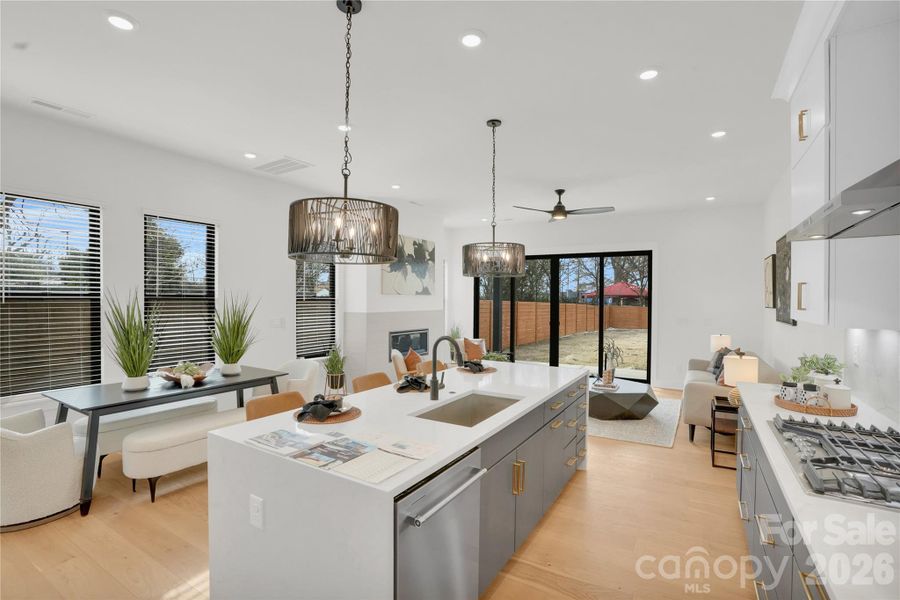 Furnished interior view inside a new home in , Charlotte (Image 12). Furnished interior view inside a new home in , Charlotte (Image 12).