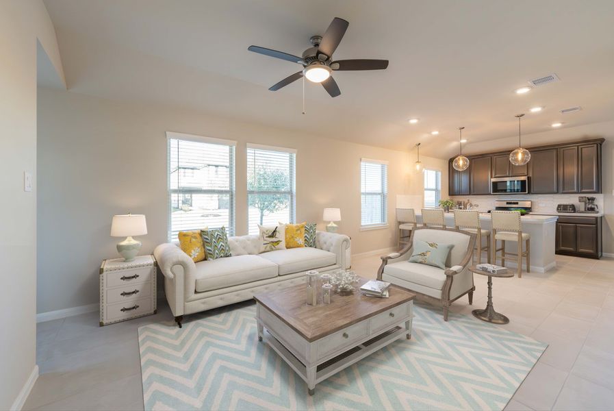 Representative furnished interior of a home built from the Hays by Beazer Homes in Laurel Landing: Founders Collection, Alvin (Image 10).