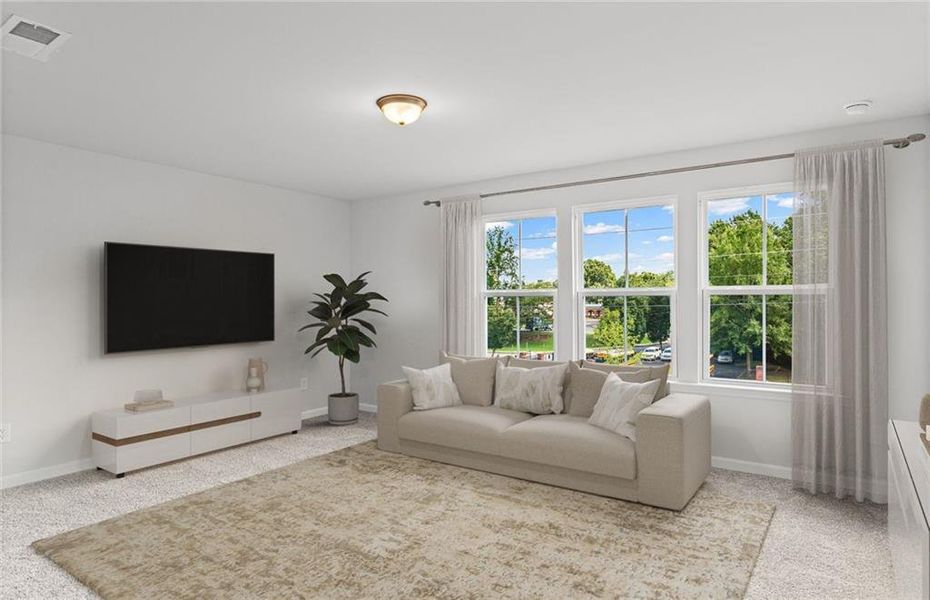 Furnished interior view inside a new home in Linden Grove, Powder Springs (Image 9).