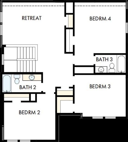 2D floor plan layout of this home in Jubilee, Hockley, TX (Image 3).