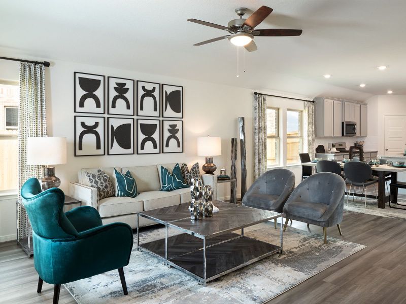 Furnished interior view inside a new home in Arcadia Ridge - Premier Series, San Antonio (Image 6).