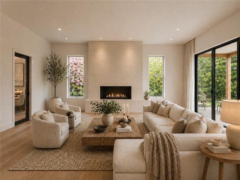 Furnished interior view inside a new home in , Atlanta (Image 6). Furnished interior view inside a new home in , Atlanta (Image 6).