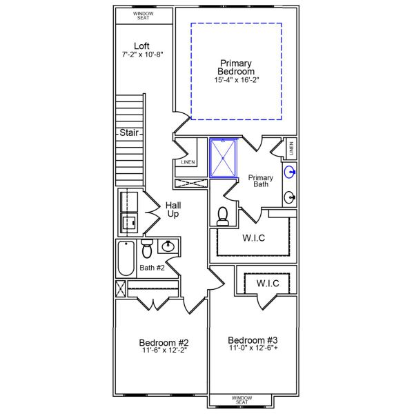 2D floor plan layout of this home in Pineland Preserve, Summerville, SC (Image 3).