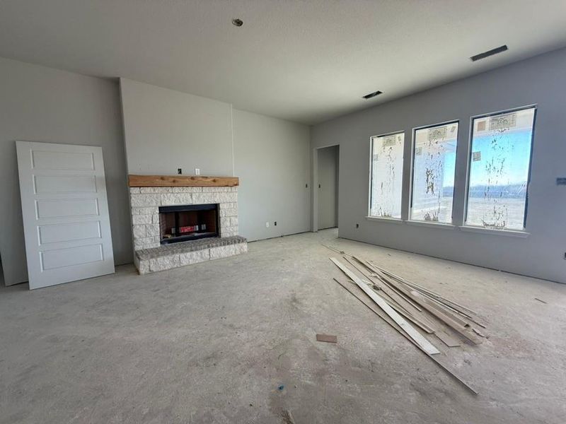 In-progress construction of a new home in Clear Sky Addition, Valley View, TX (Image 3).