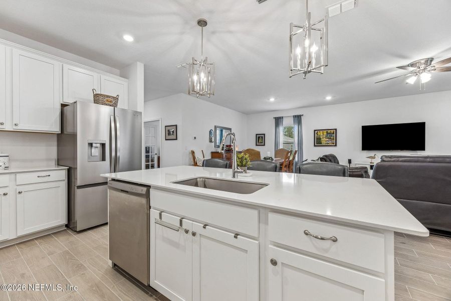 Furnished interior view inside a new home in , Yulee (Image 33).