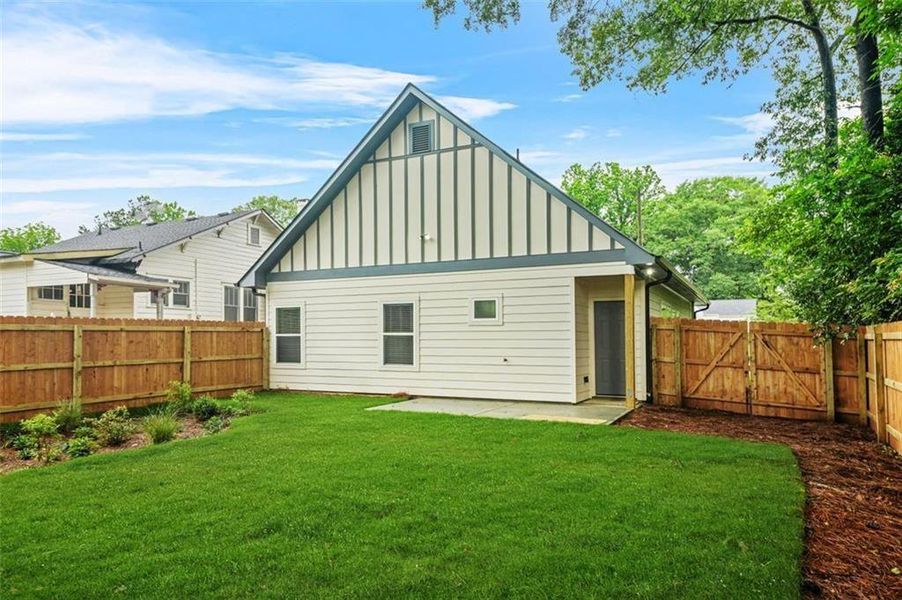 Exterior details and patio area of a home in , Atlanta (Image 4).