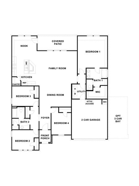 2D floor plan layout of this home in Sonoma Oaks, Fredericksburg, TX (Image 3). 2D floor plan layout of this home in Sonoma Oaks, Fredericksburg, TX (Image 3).