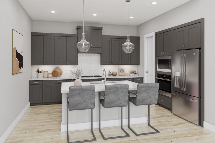 Representative furnished interior of a home built from the Brant by Tri Pointe Homes in Trillium, Richmond (Image 17).