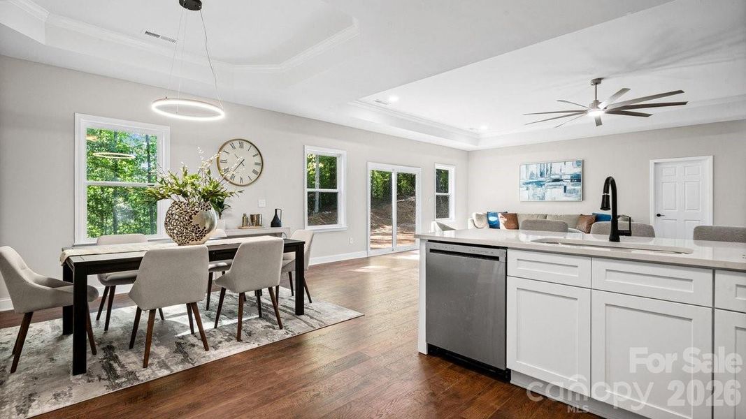 Furnished interior view inside a new home in , Dallas (Image 10).