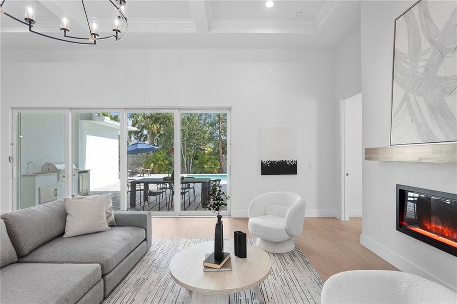 Furnished interior view inside a new home in , Sarasota (Image 7).