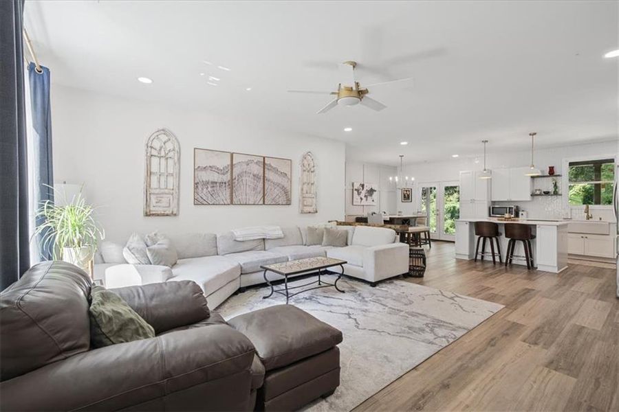 Furnished interior view inside a new home in , Atlanta (Image 18).