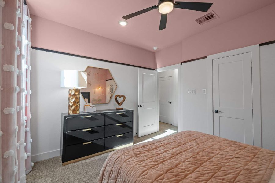 Representative furnished interior of a home built from the Rivercrest – 60s & 65s Lot by Chesmar Homes in Riceland, Mont Belvieu (Image 41).