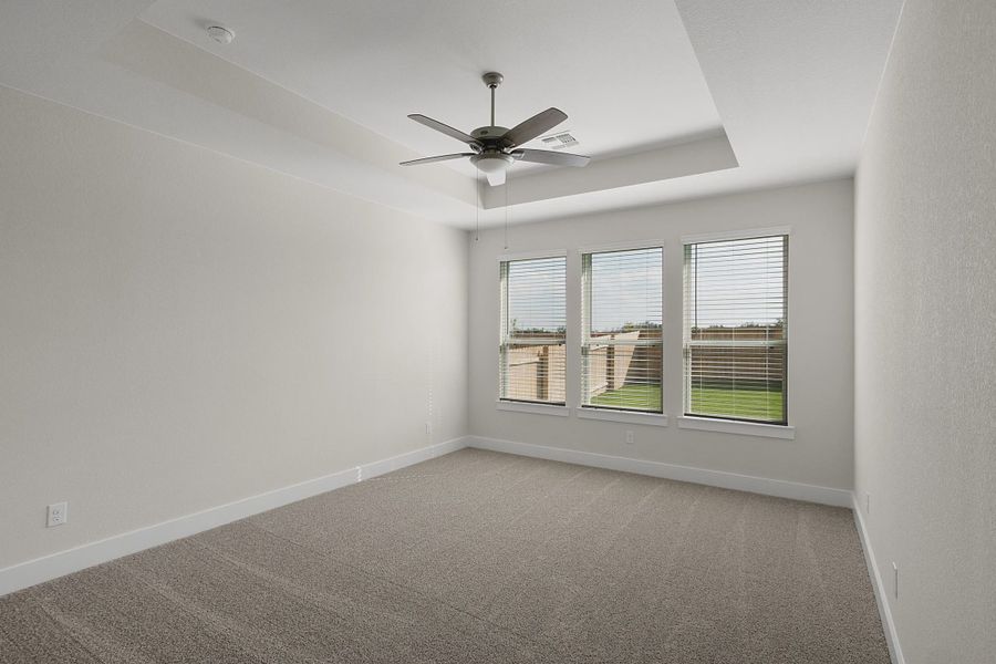 Representative unfurnished interior of a home built from the Maddy by Chesmar Homes in Highland Village, Georgetown (Image 7).