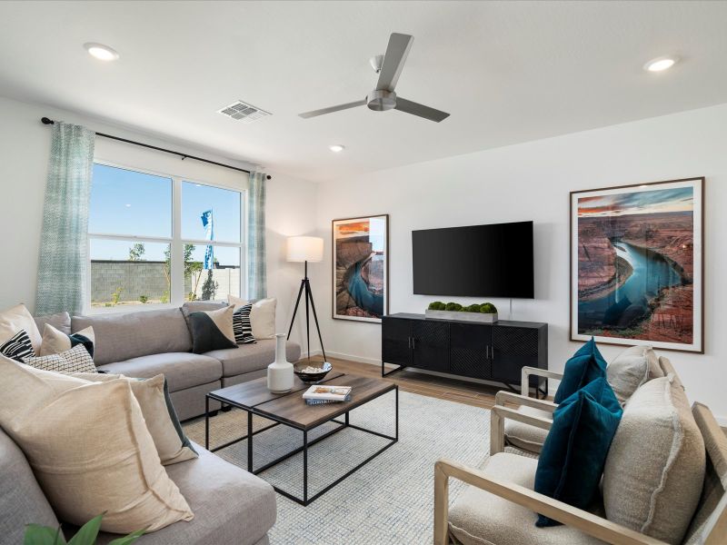 Living Area in the Arlo Floorplan at Abel Ranch