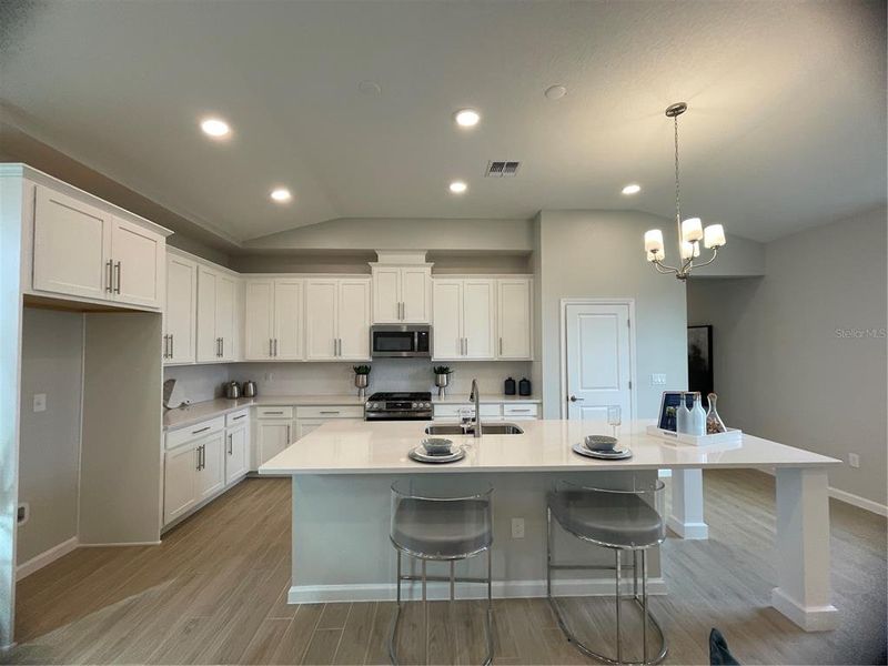 Furnished interior view inside a new home in Center Lake on the Park, St. Cloud (Image 21).