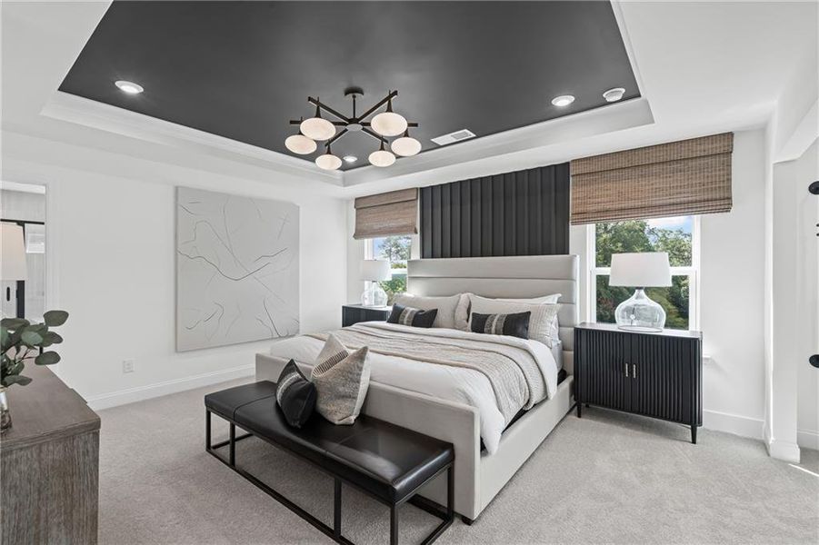 Furnished interior view inside a new home in Traditions of Braselton, Jefferson (Image 10).