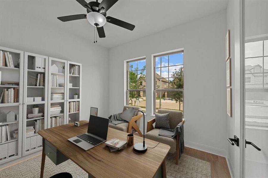 Furnished interior view inside a new home in Highwoods, Fort Worth (Image 10). Furnished interior view inside a new home in Highwoods, Fort Worth (Image 10).