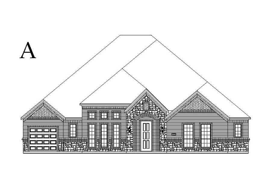 Representative rendering of the exterior for the Somerset by Windsor Homes (Image 5).