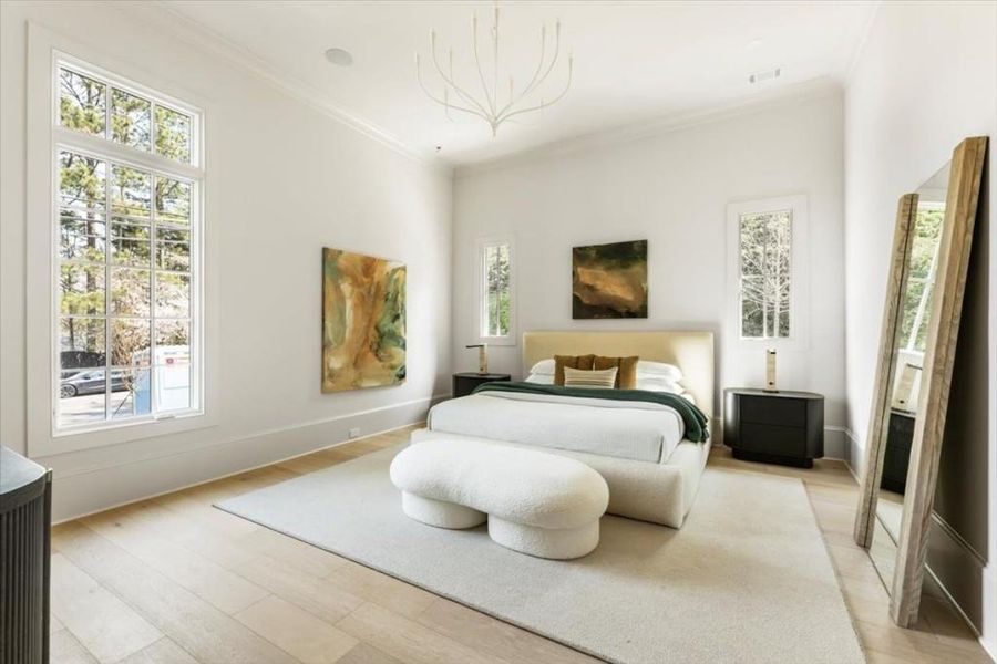 Furnished interior view inside a new home in , Alpharetta (Image 37).