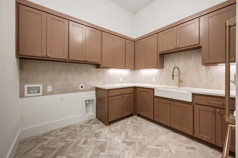Furnished interior view inside a new home in Fleming Pointe, Fort Worth (Image 9).